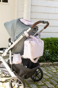 Quilted Stroller Bag Pimlico Pink Stripe