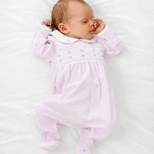 Anna Smocked Footie Pink