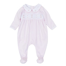 Anna Smocked Footie Pink