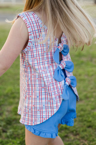 Kinley Bloomer Set Patriotic Knit
