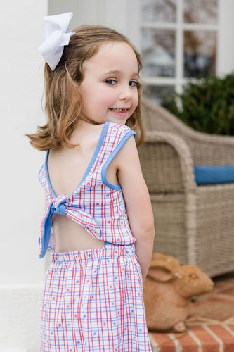 Kristin Knot Dress Patriotic Knit