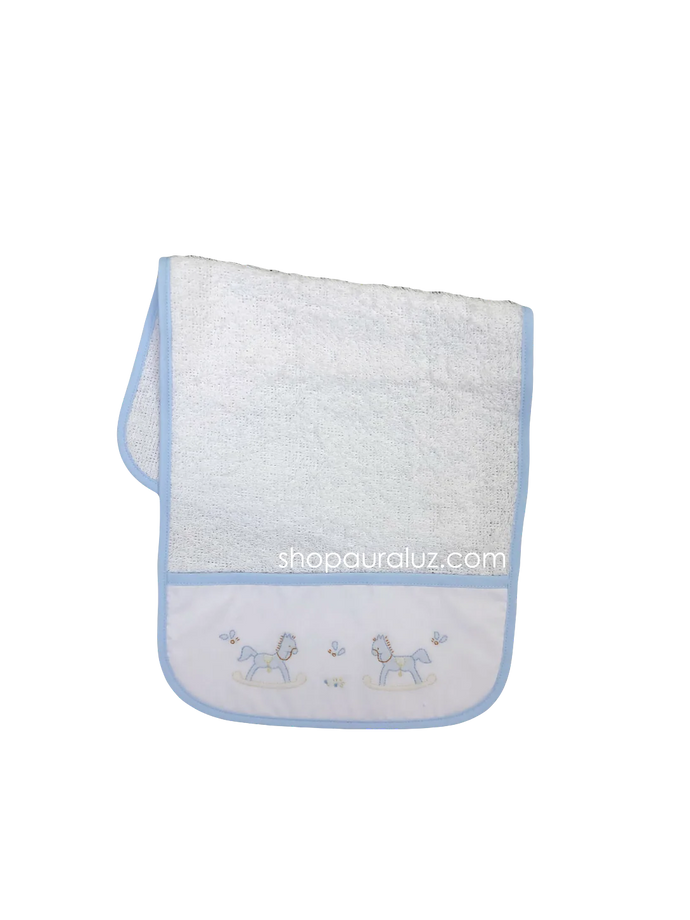 Rocking Horse Terry Burp Cloth