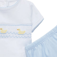 Little Ducklings Classics Smocked Diaper Set - Light Blue