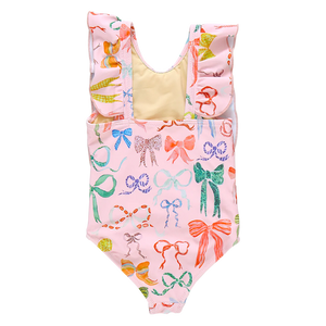 Girls Katniss Suit - Watercolor Bows