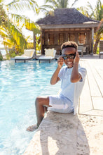 Shaefer Shorts (Terrycloth) Beale Street Blue with Worth Avenue White