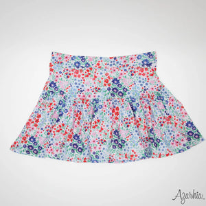 Liberty Flowers Gathered Skort in Print 3T
