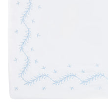 Embroidered Crib Sheet Sky