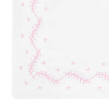 Embroidered Crib Sheet Blush