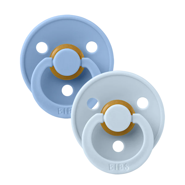 BIBS Pacifier 2 PK Baby Blue / Sky Blue
