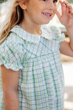 Holly Day Dress Gibson Island Green and Lake Worth Yellow Sewanee Seersucker