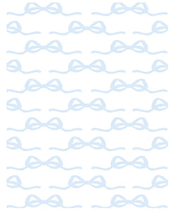 The Perfect Bow Baby Blanket Blue