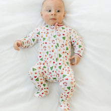 Christmas Magic Print Zip Footie