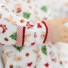 Christmas Magic Print Zip Footie