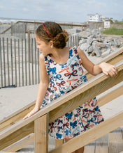 Girls Kelsey Dress Red White & Bows
