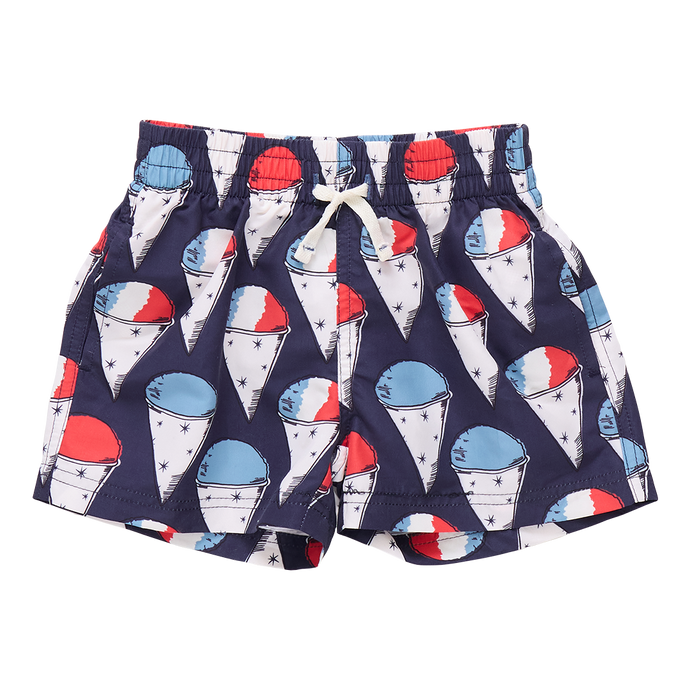 Boys Navy Snow Cone Trunks