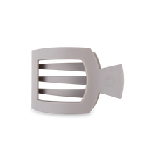 Square Flat Hair Clip | Med. | Silver Flames