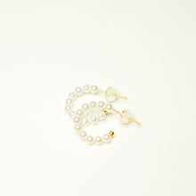 Pearl Coquette Hoop Earrings