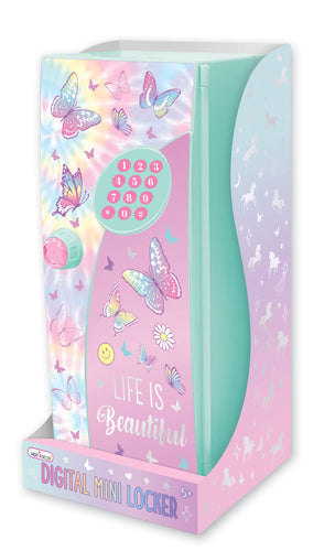 Digital Mini Locker, Tie Dye Butterfly