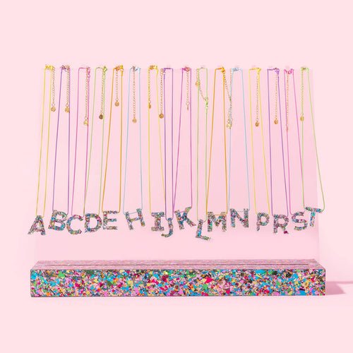 Letter Necklaces - Colorful Confetti
