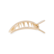 Almond Beige Small Flat Square Clip