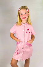 Pink Denim Dress | Rodeo Western Gem Dress 