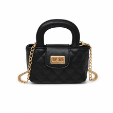 Kids Quilted Top Handle Handbag