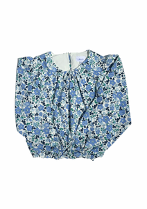 Wren Top Blue Floral
