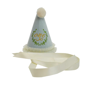 FIRST BIRTHDAY PARTY HAT - BLUE
