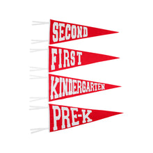 Back to School Pennant Richmond Red Felt