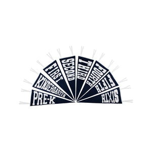 Back to School Pennant Nantucket Navy Felt