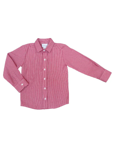 Ryan Red Dress Shirt, Red Gingham