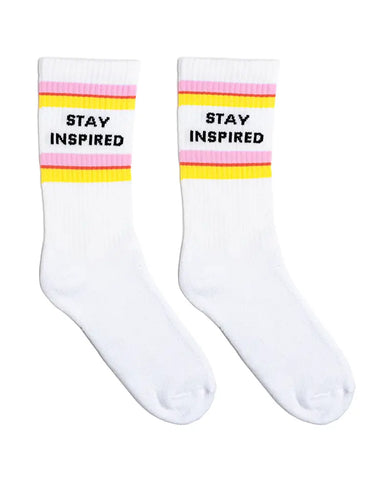 Stay Inspired Classic Crew Socks