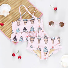 Girls Joy Tankini, Pink Soft Serve