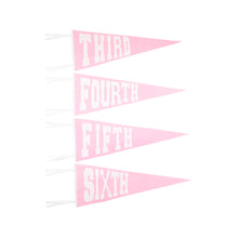 Back to School Pennant Hamptons Hot Pink Felt