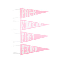 Back to School Pennant Hamptons Hot Pink Felt