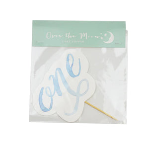 FIRST BIRTHDAY CAKE TOPPER - BLUE