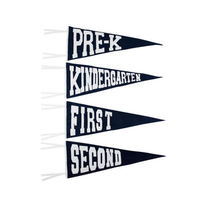 Back to School Pennant Nantucket Navy Felt
