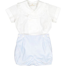 Charming Blue Velvet Boy Set