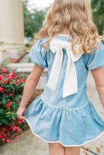 Harper Dress Beaufort Blue Velvet