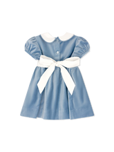 Elenor Dress Beaufort Blue Velvet