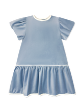 Harper Dress Beaufort Blue Velvet