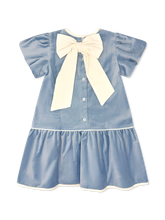 Harper Dress Beaufort Blue Velvet
