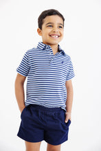 Prim and Proper Polo Pima-Sumner County Stripe Barbados Blue