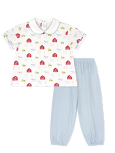 Sibley Pant Set - Barnyard Tales, Bluffton Blue