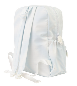Light Blue Stripe Large Backpack