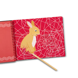 On the Go Scratch Art: Animal Families Hidden-Picture Pad
