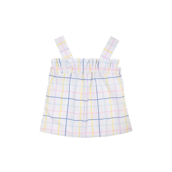 Layne's Ladies Top (Ladies) Water Street Windowpane with Hamptons Hot Pink