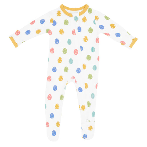 Kyte Zipper Footie, Spring Egg