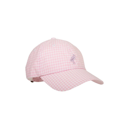 Covington Cap Palm Beach Pink Gingham with Lauderdale Lavender Stork