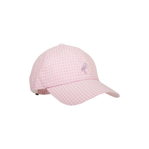 Covington Cap Palm Beach Pink Gingham with Lauderdale Lavender Stork